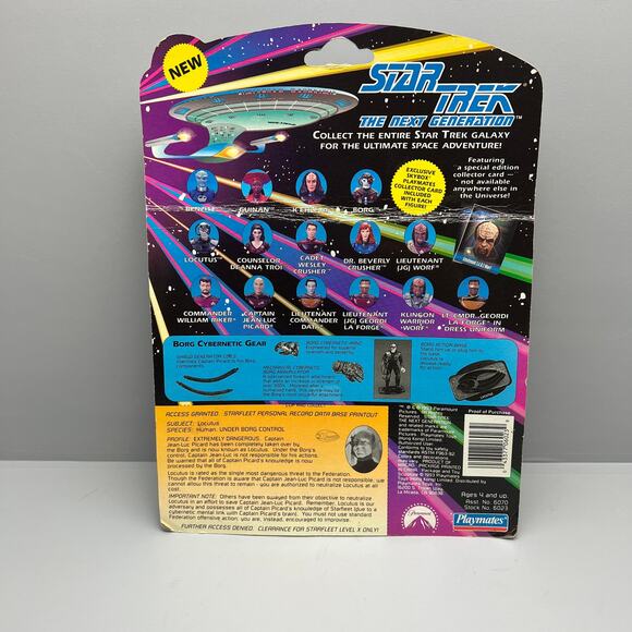 Playmates 1993 Star Trek The Next Generation Locutus Action Figure - Picture 2 of 7